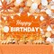 62pcs Orange Birthday Decorations Orange Happy Birthday Banner Balloons
